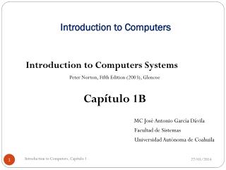 Introduction to Computers