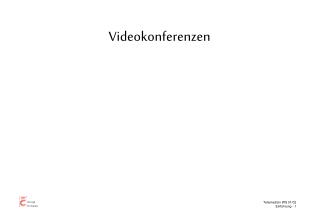 Videokonferenzen