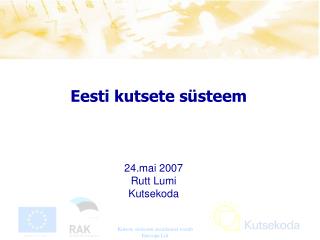 Eesti kutsete süsteem