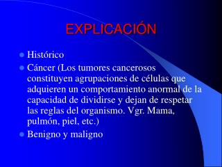 EXPLICACIÓN