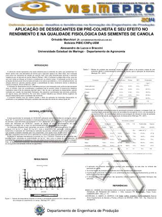 Departamento de Engenharia de Produção