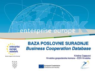 BAZA POSLOVNE SURADNJE Business Cooperation Database