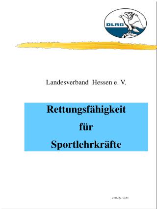 Rettungsfähigkeit für Sportlehrkräfte