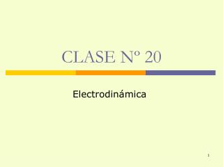 CLASE Nº 20