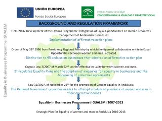 Equality in Businesses Programme IGUALEM