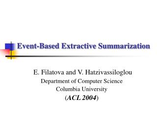 Event-Based Extractive Summarization