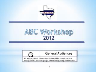 ABC Workshop 2012