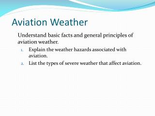 Aviation Weather