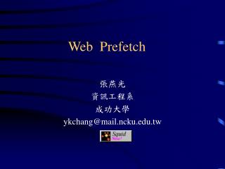 Web Prefetch