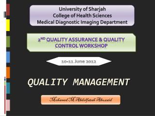 QUALITY MANAGEMENT
