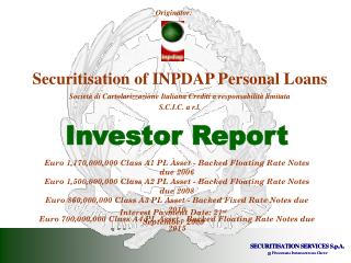 Securitisation of INPDAP Personal Loans