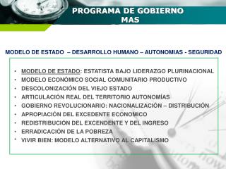 PROGRAMA DE GOBIERNO MAS