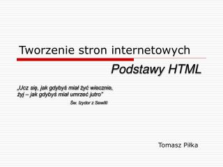 Tworzenie stron internetowych