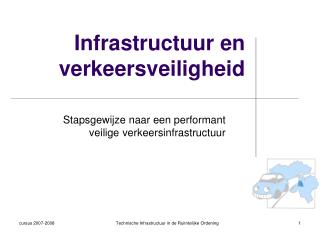 Infrastructuur en verkeersveiligheid