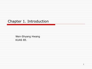Chapter 1. Introduction