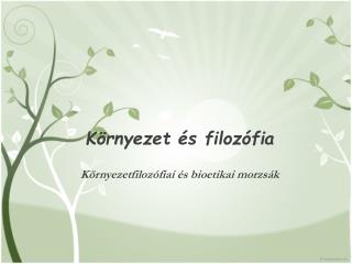 Környezet és filozófia