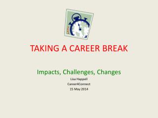 TAKING A CAREER BREAK