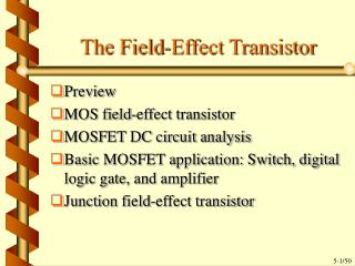The Field-Effect Transistor