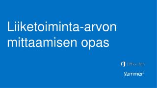 Liiketoiminta-arvon mittaamisen opas