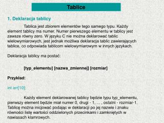 Tablice