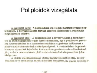 Poliploidok vizsgálata