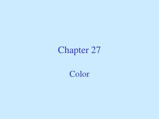 Chapter 27