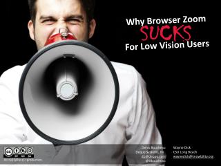 Why Browser Zoom For Low Vision Users