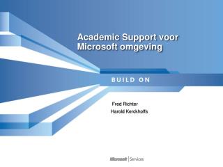 Academic Support voor Microsoft omgeving