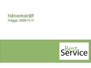 Nätverksträff Krägga, 2009-11-11