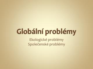 Globální problémy