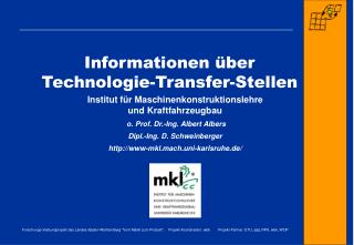 Informationen über Technologie-Transfer-Stellen