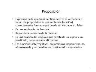 Proposición