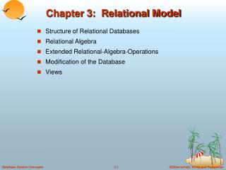 Chapter 3: Relational Model