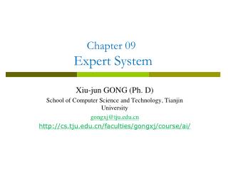 Chapter 09 Expert System