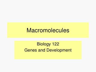 Macromolecules