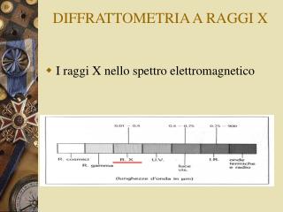 DIFFRATTOMETRIA A RAGGI X