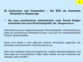 28 Konkurrenz und Kooperation – Die BRD als dominante Wirtschaft in Westeuropa