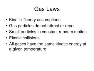 Gas Laws