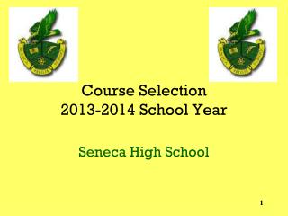 Course Selection 2013-2014 School Year