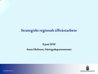 Strategiskt regionalt tillväxtarbete