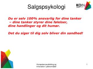 Salgspsykologi