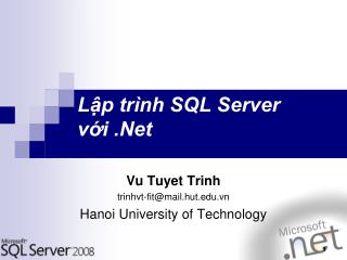 Lập trình SQL Server với .Net