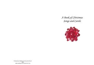 A Book of Christmas Songs and Carols