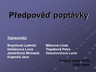Předpověď poptávky