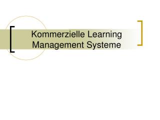Kommerzielle Learning Management Systeme