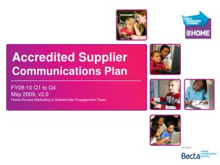 Accredited Supplier Communications Plan