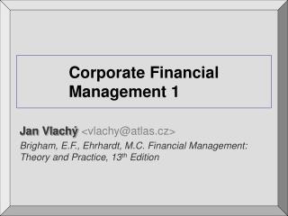 Corporate Financial Management 1