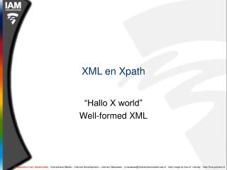 XML en Xpath