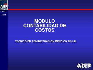 MODULO CONTABILIDAD DE COSTOS