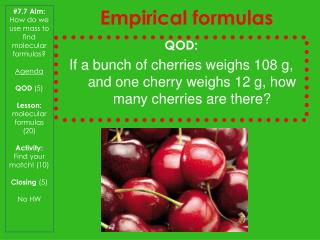 Empirical formulas